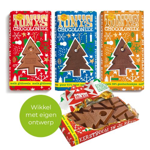 Tony's Chocolonely Christmas bar - Image 1